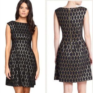 Vince Camuto black and gold dress, size 10